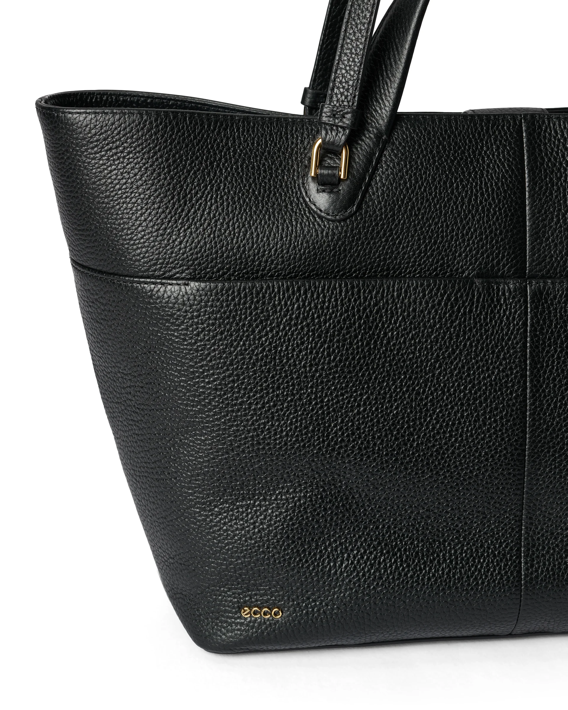 ECCO Tote Shopper aus Leder Schwarz 28X44X14,5 cm