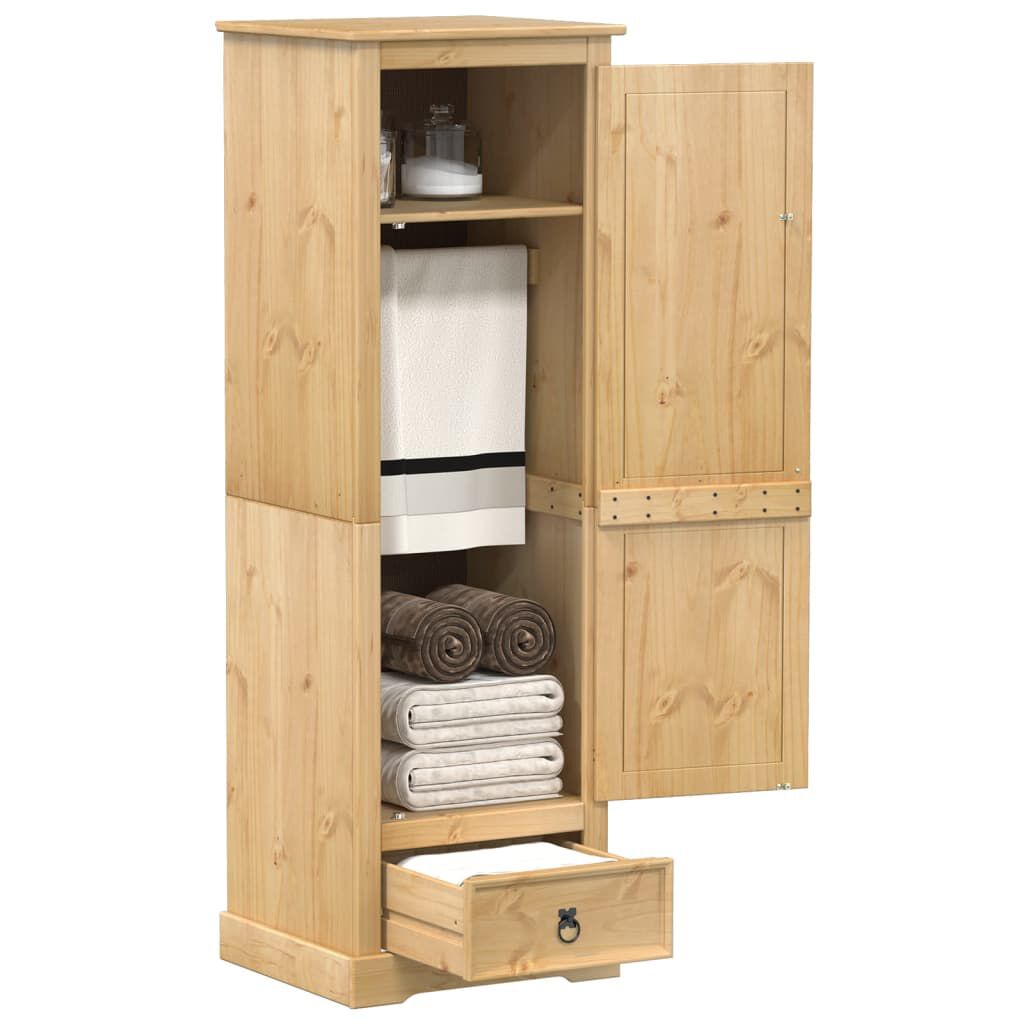 vidaXL Corona kledingkast, 55x50x170 cm, massief grenenhout