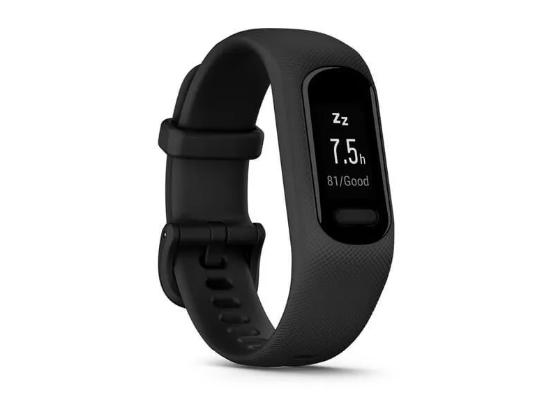 Garmin vívosmart 5 - Aktivitetssporer med bånd - silikone - sort - båndstørrelse: S/M - monokrom - Bluetooth, ANT  - 24.5 g