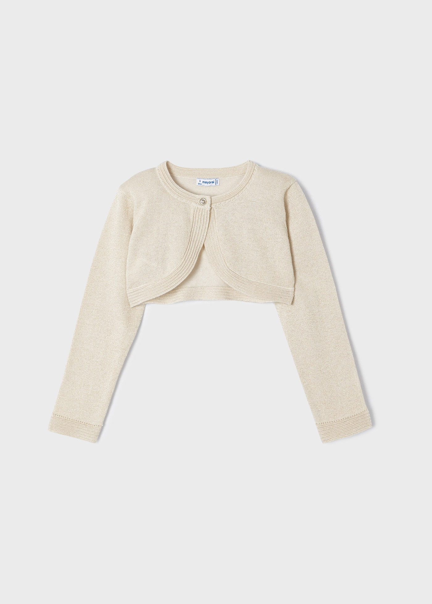 Casaquinho de algodão com fio metálico Better Cotton para meninas