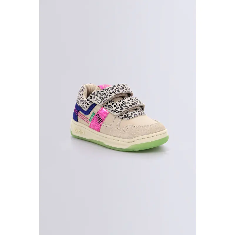 KALIDO MULTICOLOR LEOPARD BASKETS BASSES Cuir Fille