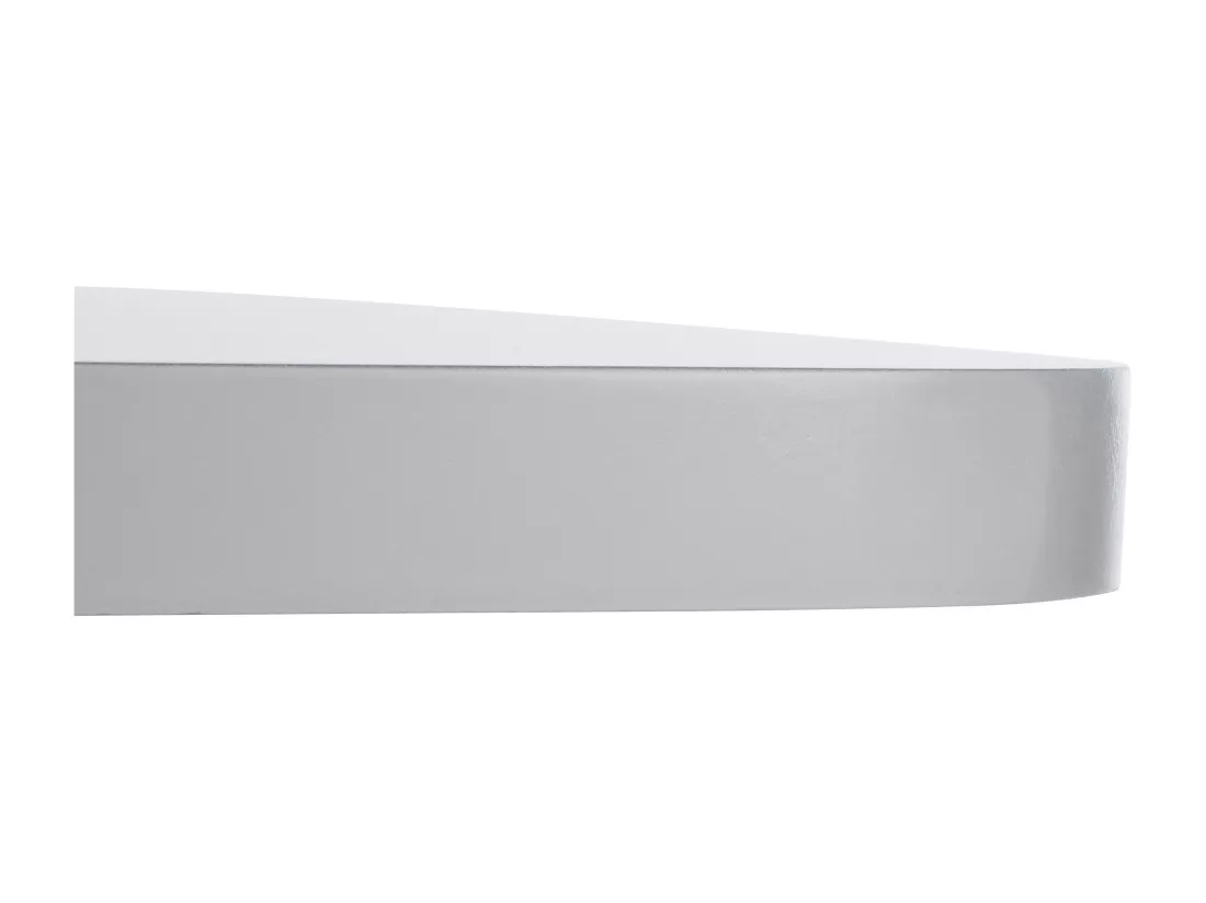 Table haute - carré - Bois - 60 x 60 cm - Blanc / Blanc - eckig