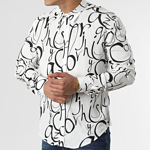 Chemise Manches Longues G-9033 Blanc