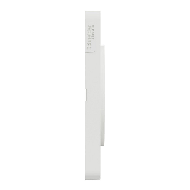 Plaque de finition double Schneider Electric Odace Touch blanc