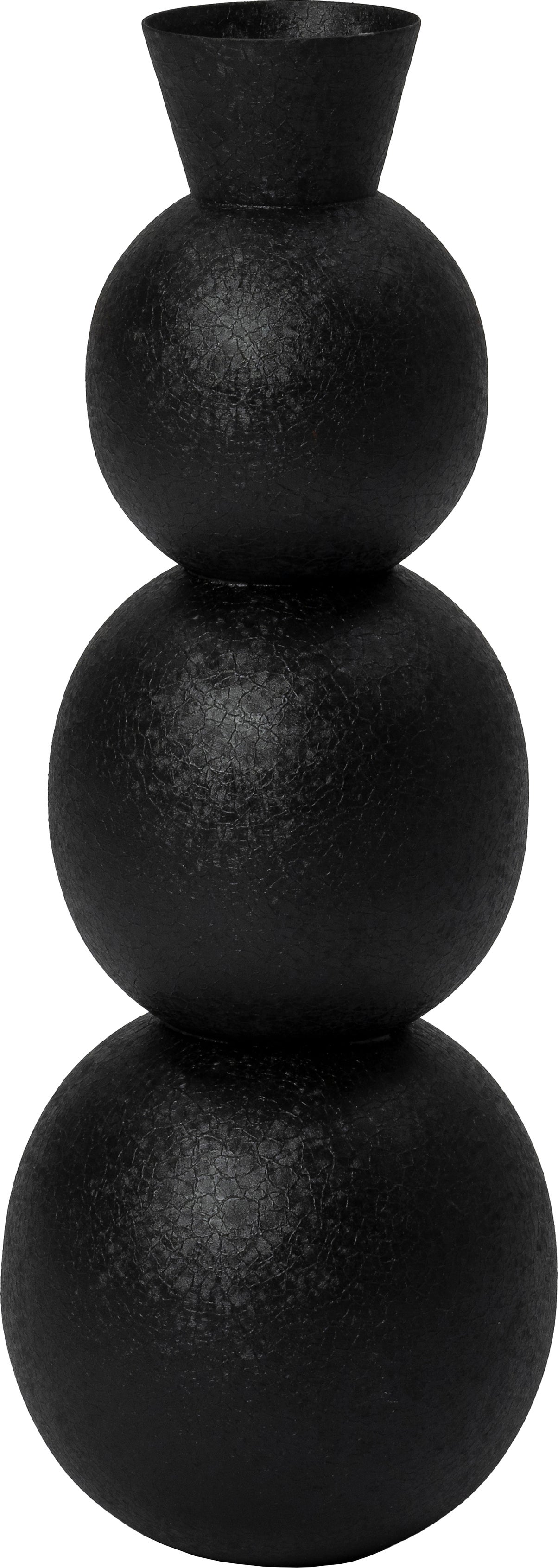 Intratuin vaas Jacky zwart D 17 H 50 cm