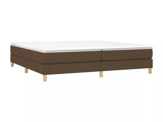 Sommier à lattes de lit Marron foncé 200x200 cm Tissu