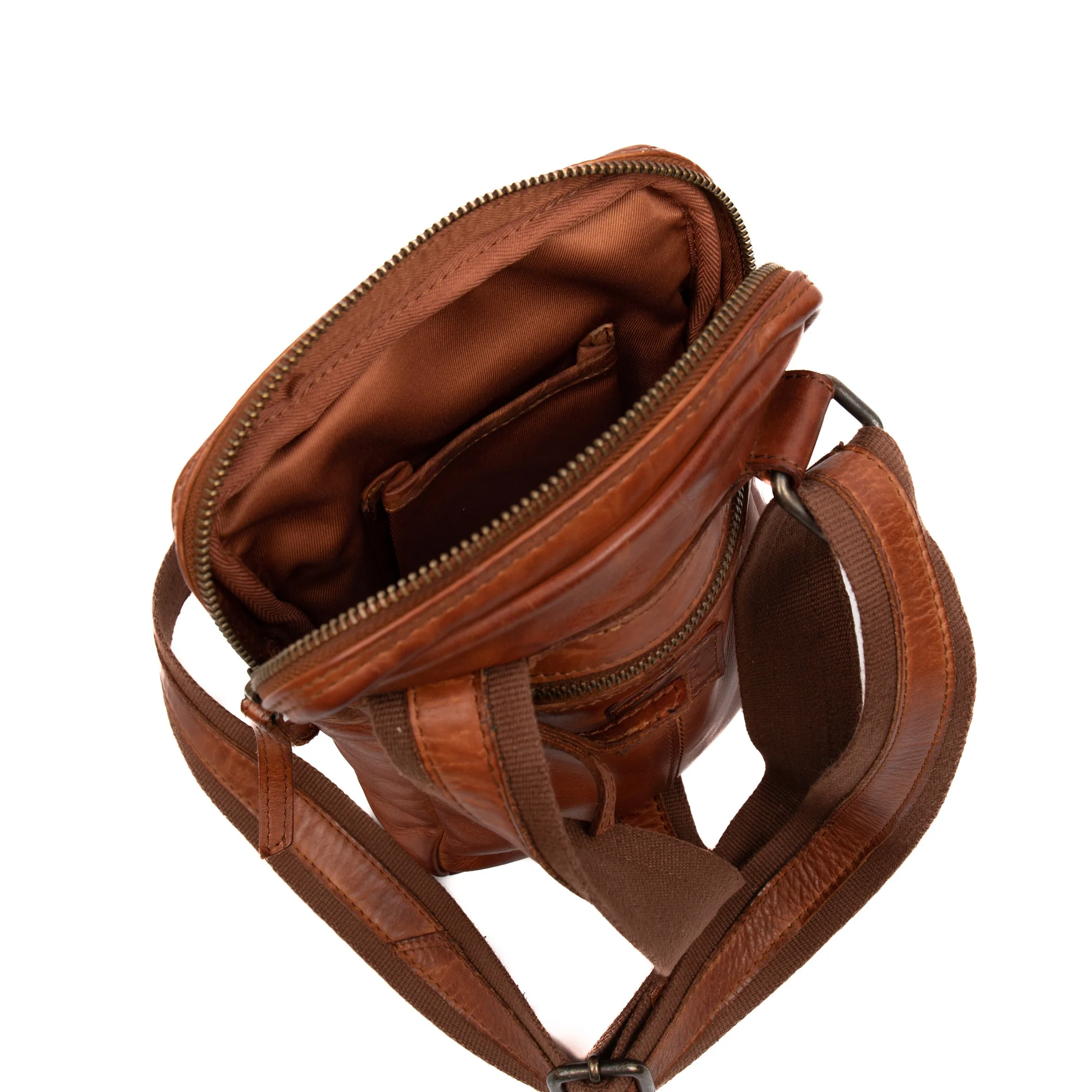 Bear Design Cow Lavato Schoudertas Sasha Cognac CL42993