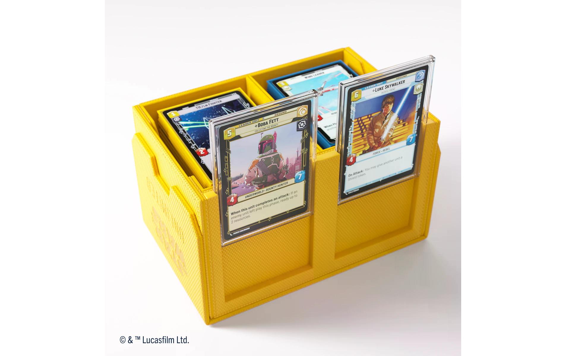 Kartenbox Star Wars: Unlimited Double Deck Pod gelbZweiseitige Premium-Deckbox