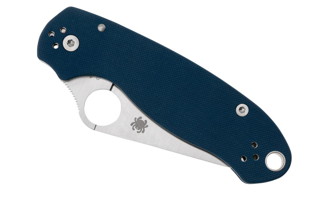 Spyderco Para 3 CPM SPY27 C223GPCBL Cobalt Blue G10 zakmes