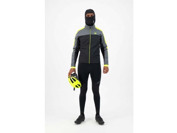 Rogelli Freeze Vinterjakke, Black/Grey/Fluor