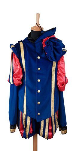 Pieten Pak Blauw Rood Fluweel