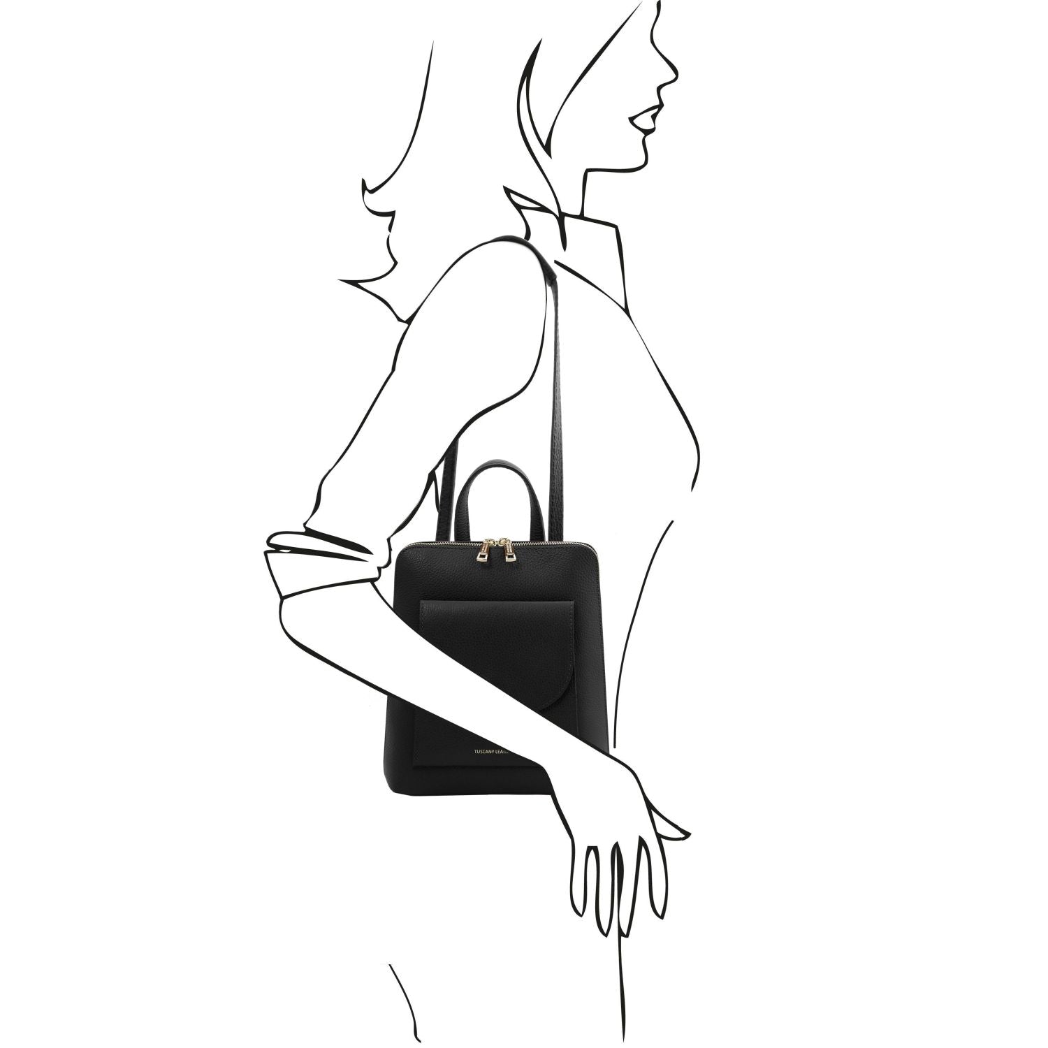 TL142092 – TL Bag – Klein leren Rugzak for women