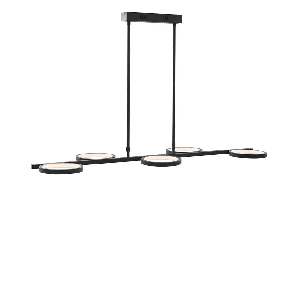 Qazqa hanglampen vive zwart geïntegreerde led