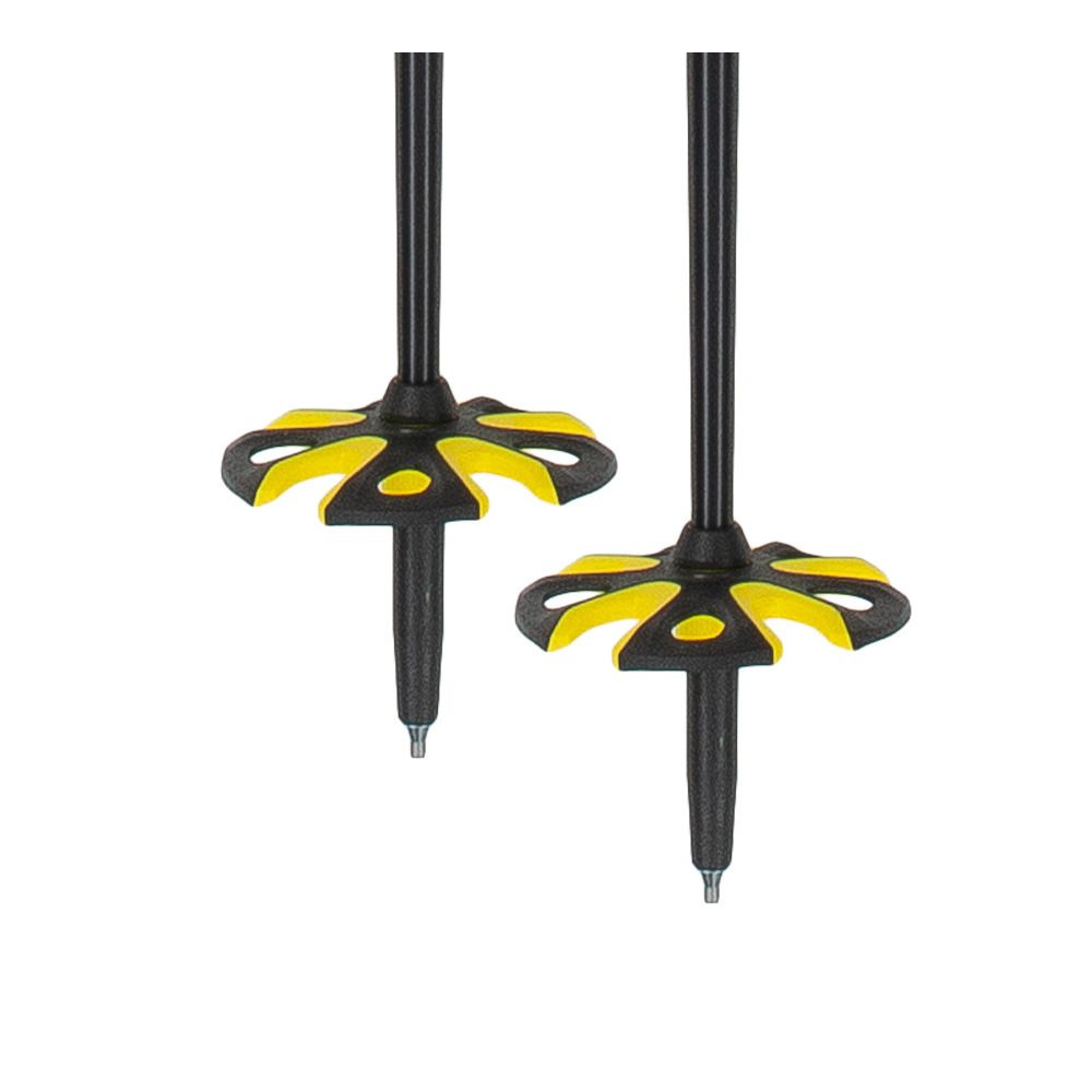 Zag NORTH VARIO - Bâtons ski noir/jaune