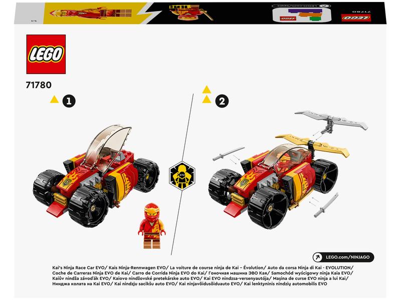 LEGO® Ninjago Kais Ninja-Rennwagen EVO 71780 Bauset mit Spielzeugflitzer