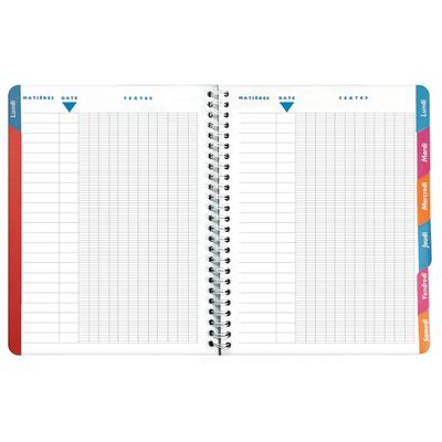 Cahier de textes Lovely - 17 x 22 cm - chat - Exacompta