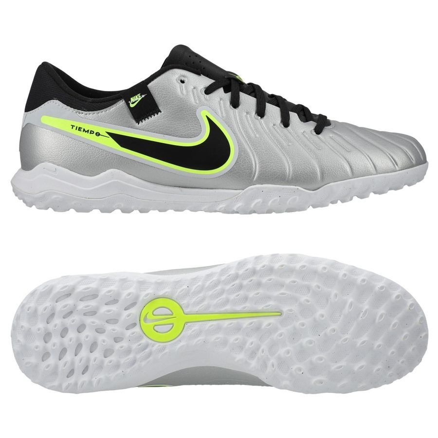 Nike Tiempo Legend 10 Academy TF Mad Voltage - Argenté/Noir/Jaune Fluo