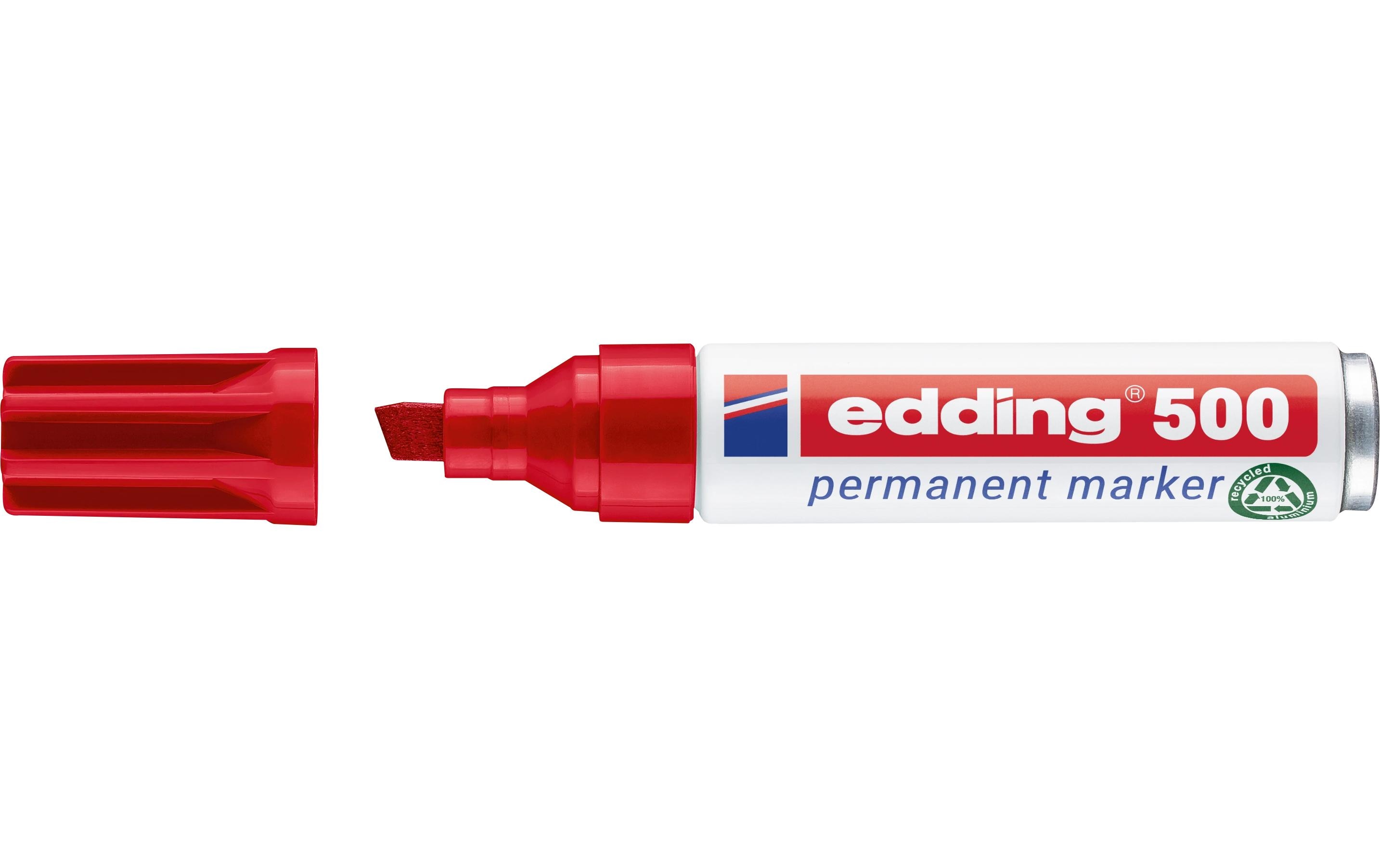Permanent-Marker 500 RotZum dauerhaften Beschriften von diversen Materialien