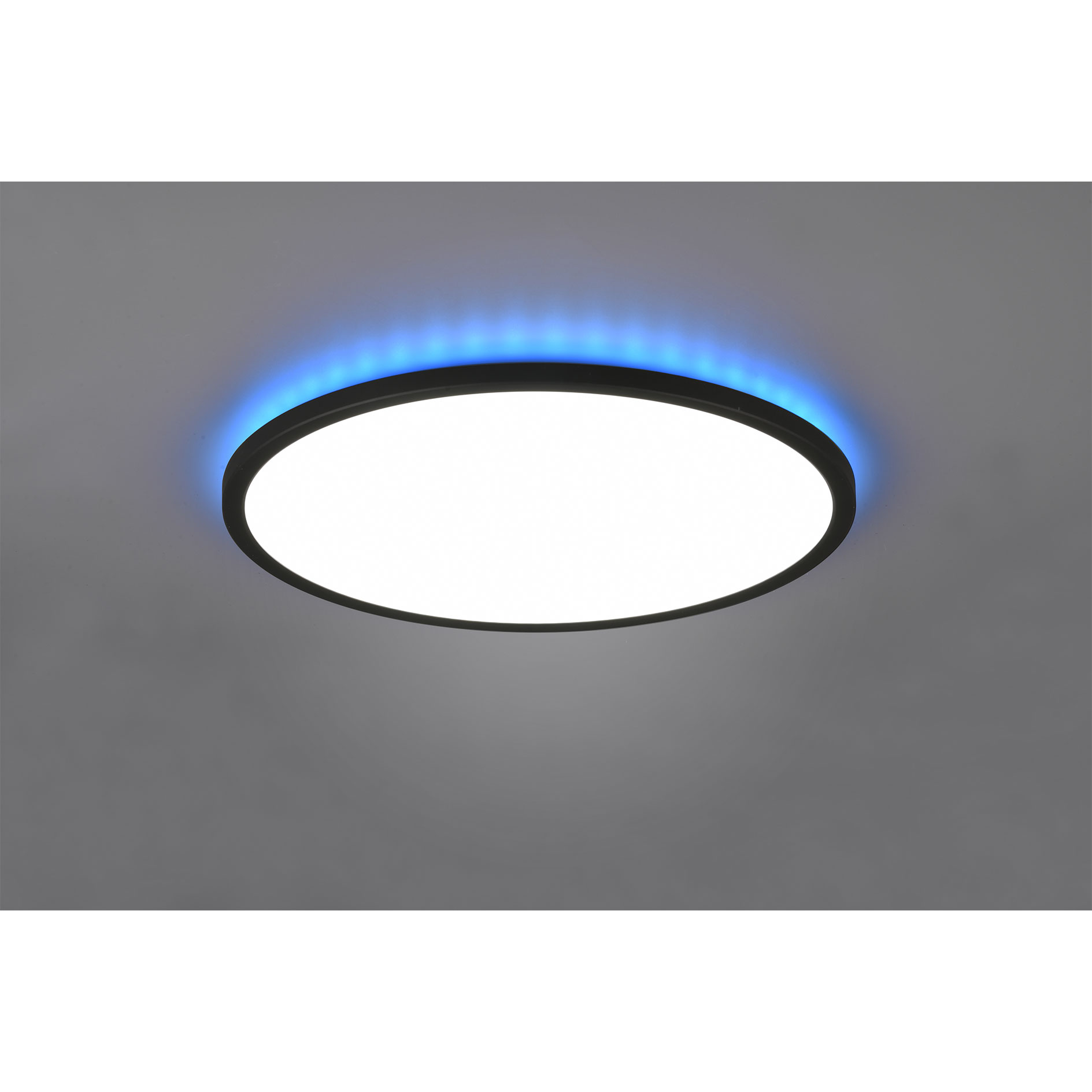 LED-RGB-Deckenleuchte - schwarz - dimmbar - mit Fernbedienung