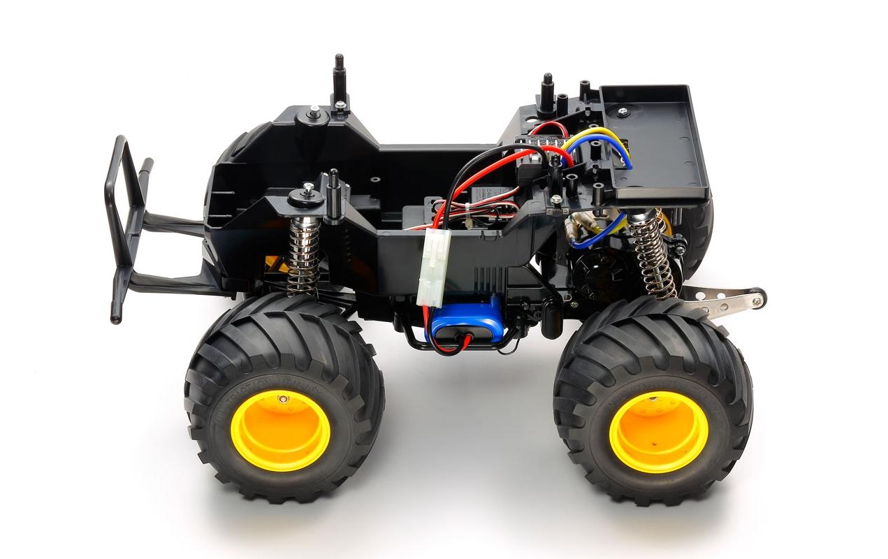 Monster Truck Midnight Pumpkin X-SA, RWD, ARTR, 1:12<br>Vormontierter Tamiya Midnight Pumpkin «Black Edition» Monstertruck