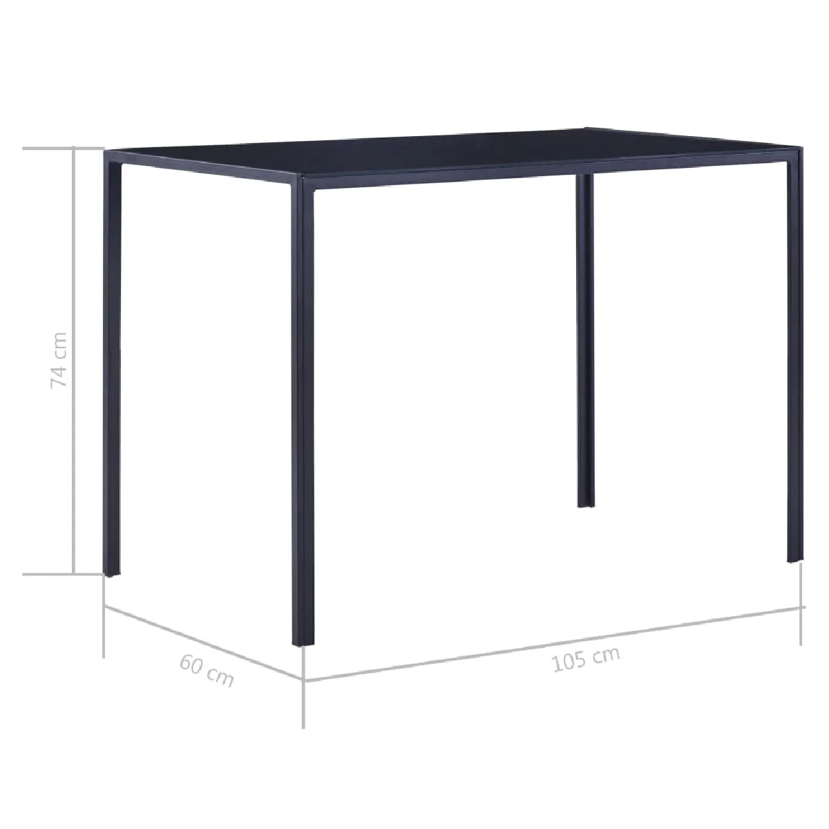 Vidaxl Mobilier de salle à manger 5 pcs gris