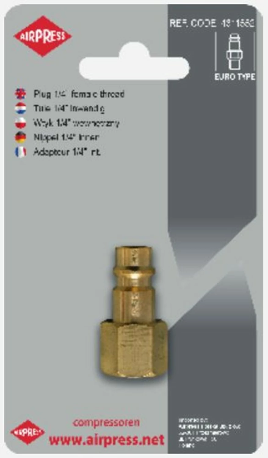 Airpress 4311552 - Insteeknippel 1/4