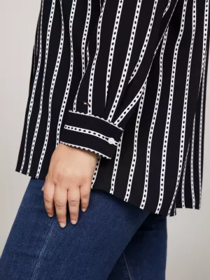 Camisa Curve Argyle Stripe Relaxed