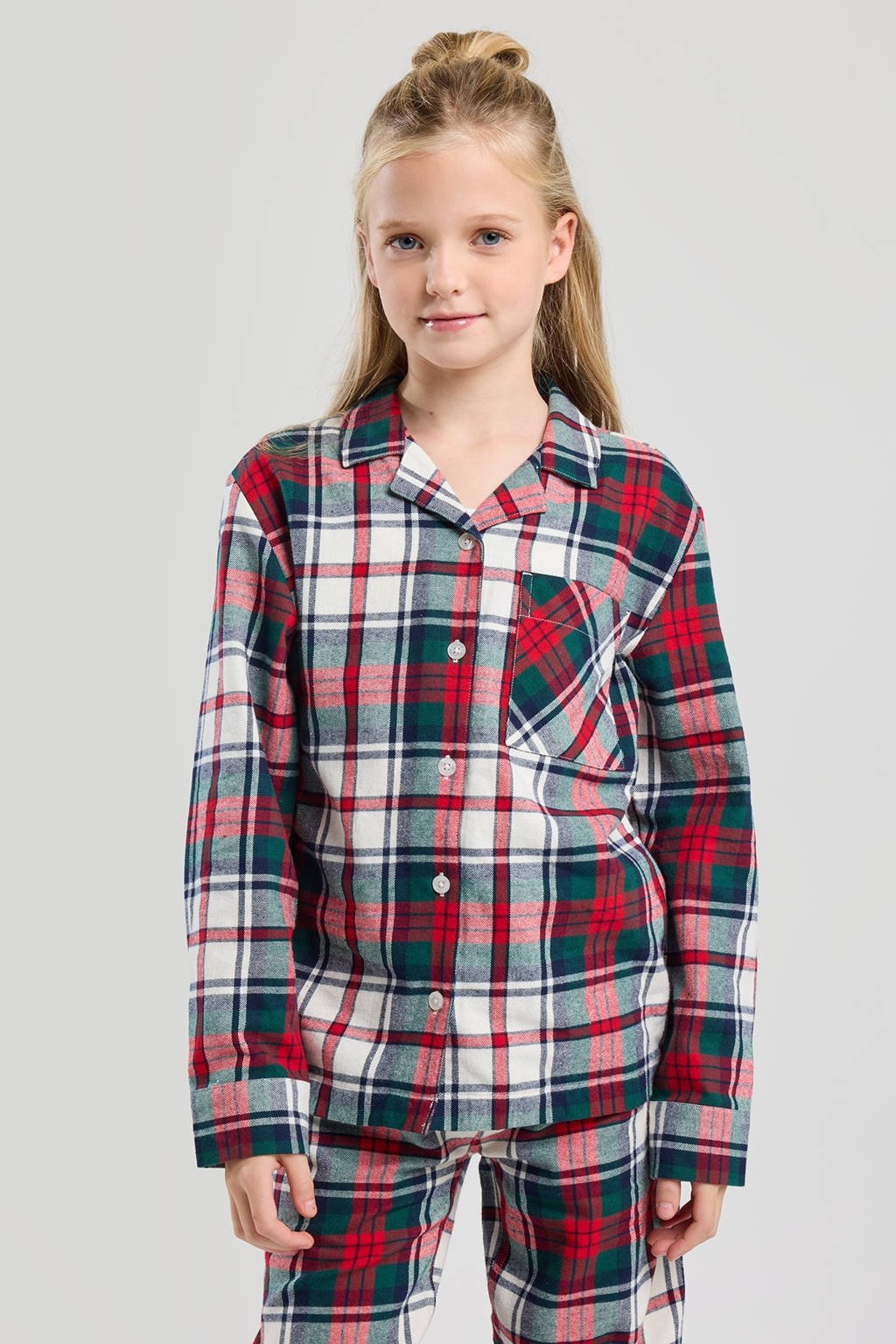 America Today geruite pyjamatop rood