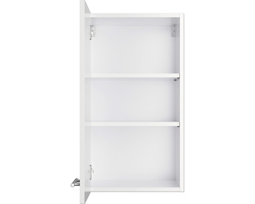 Optifit wandkast Rurik986 BxDxH 40x34,9x70,4 cm wit glanzend gedemonteerd scharnier omkeerbaar (links of rechts te monteren)