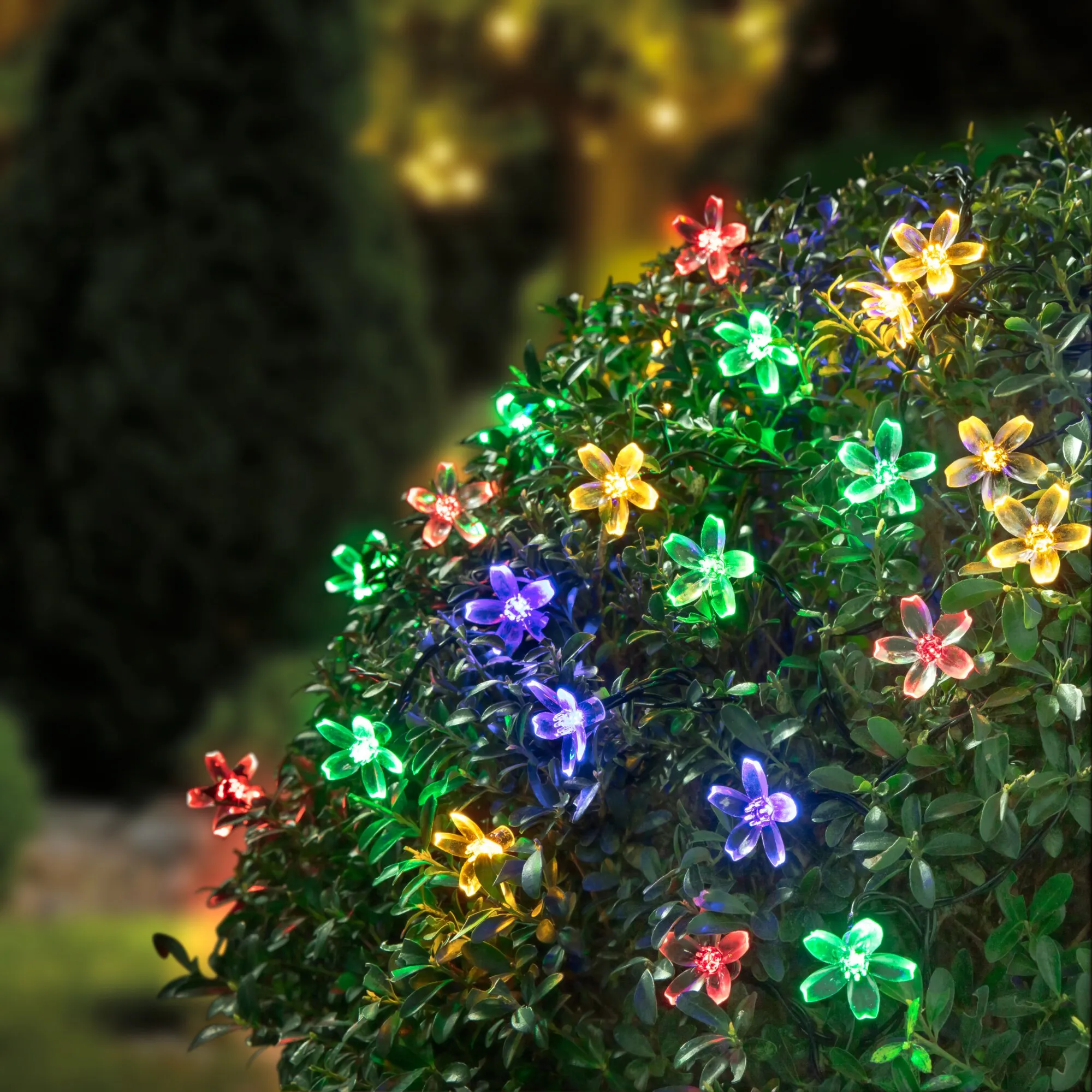 Solar-Lichterkette mit Blumen, ca. 835cm