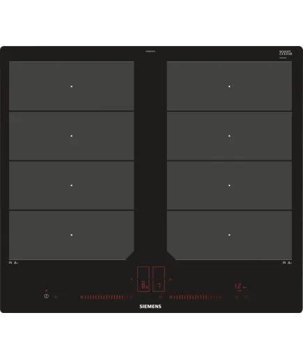 Siemens iQ700 EX601LXC1E - Induktions kogeplade - 4 plader - Niche - bredde: 56 cm - dybde: 50 cm - sort