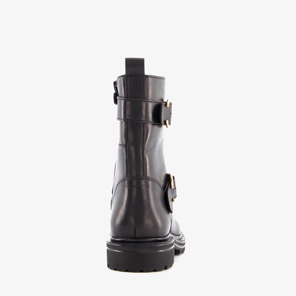 Groot leren meisjes biker boots
