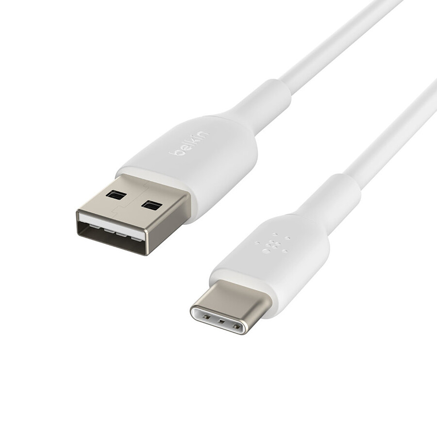 Câble USB-C vers USB-A (blanc) - 2 m