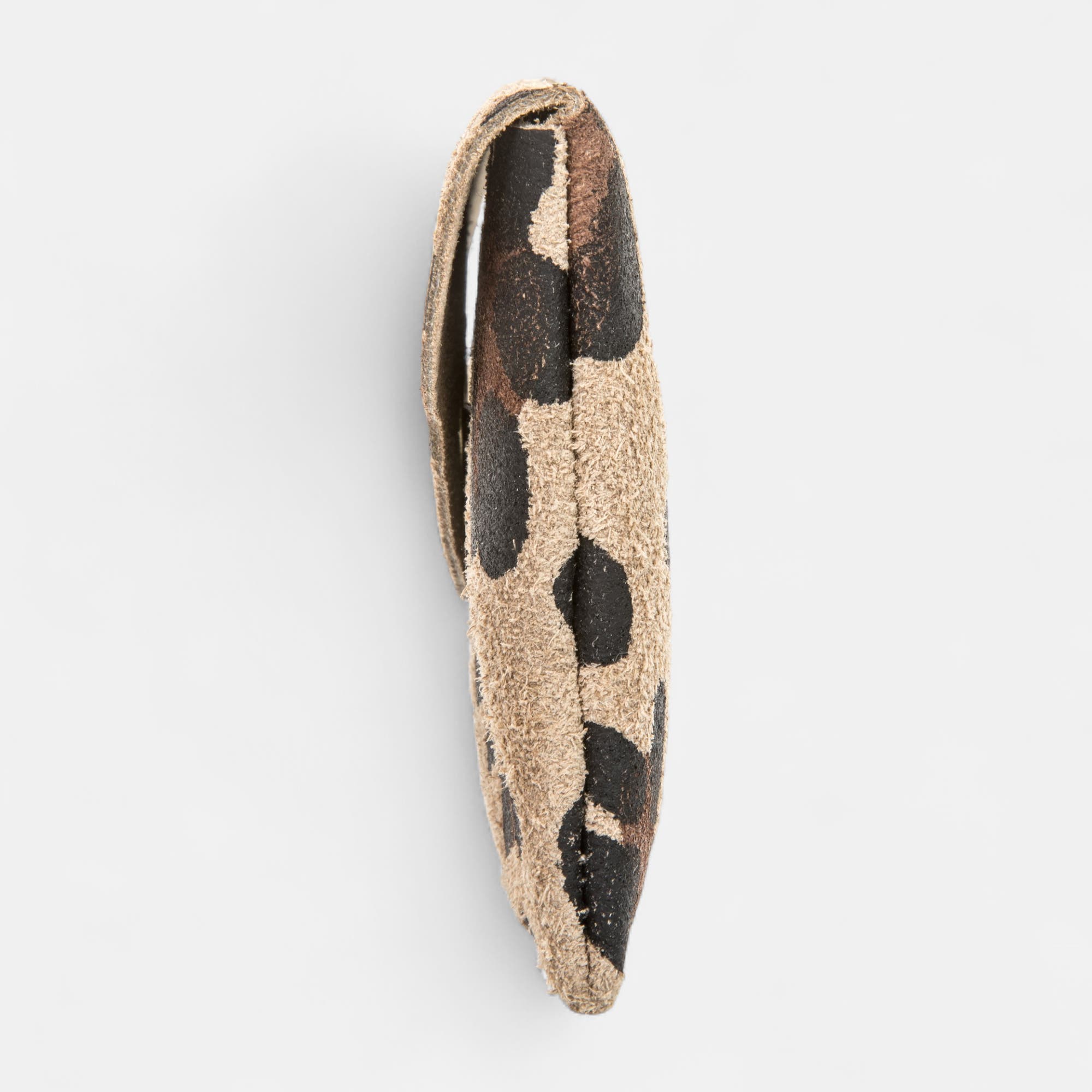 Petite maroquinerie en cuir beige