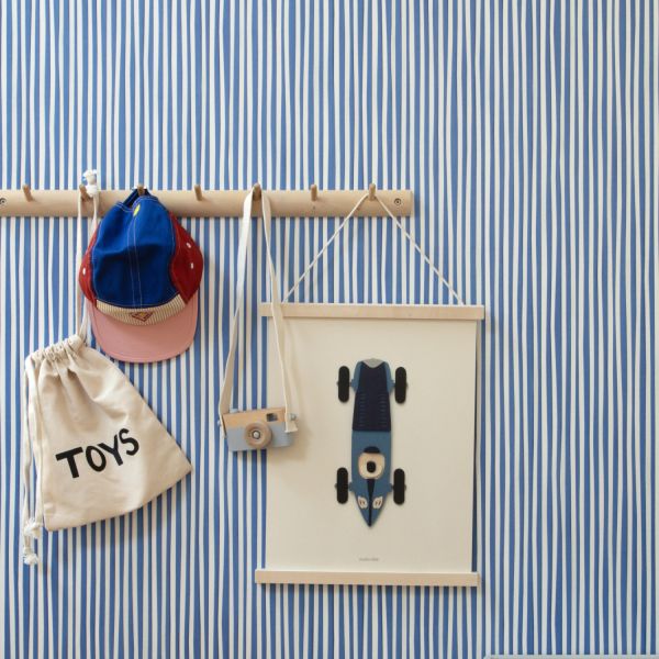 Studio Ditte Strepen Behang - Kobaltblauw