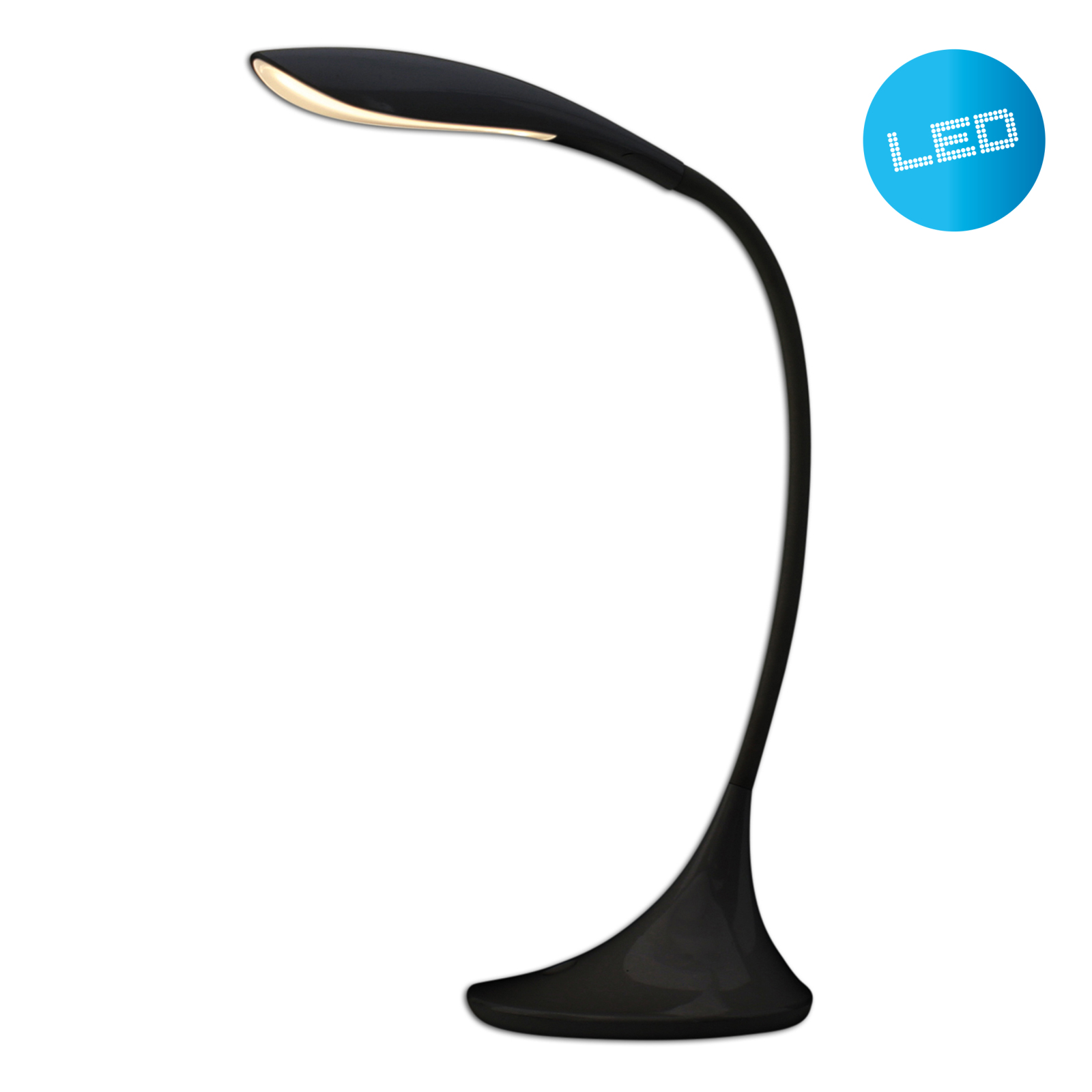 LED-Tischleuchte ALF - schwarz matt - dimmbar - 39,5 cm