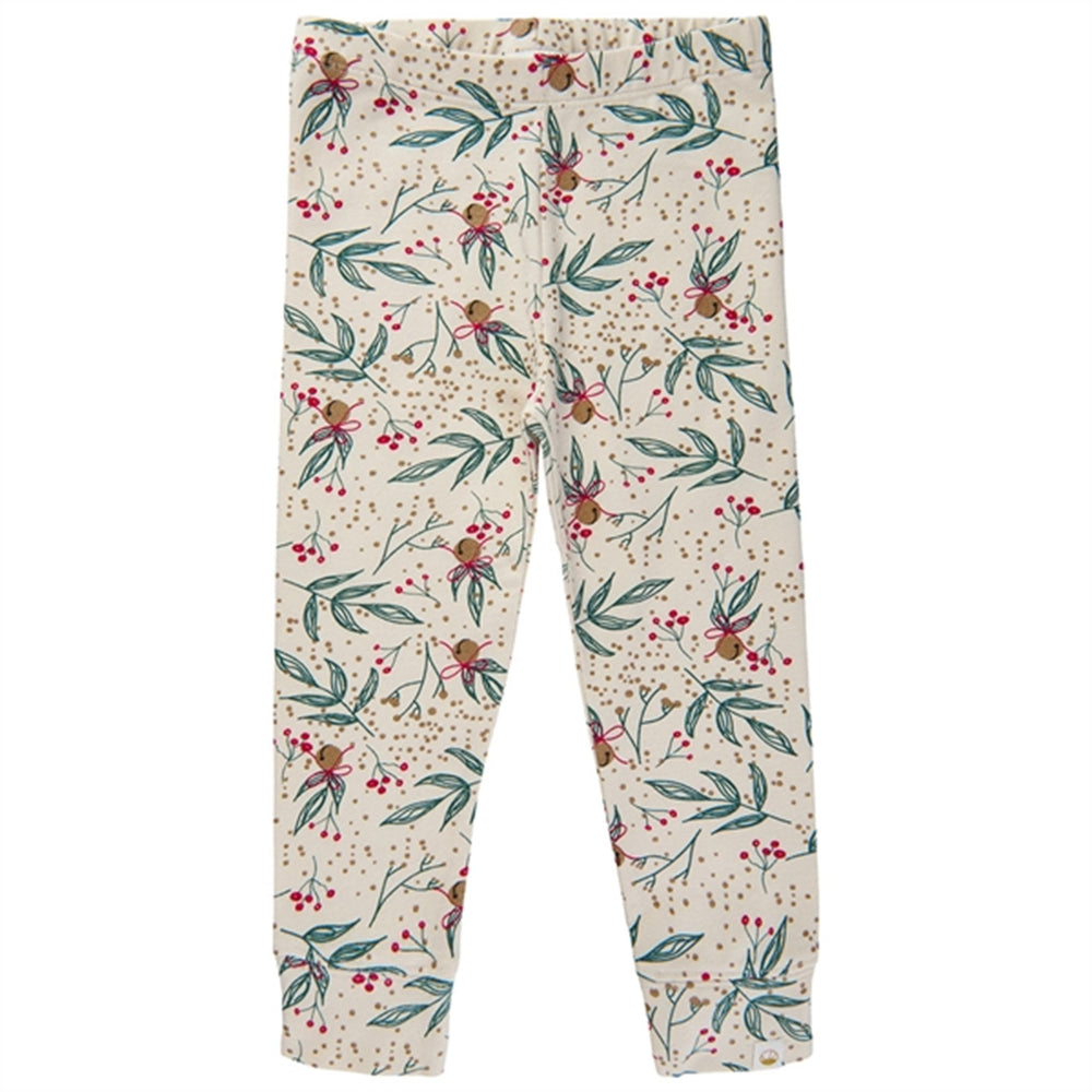 White Swan Bell Aop Holiday Leggings