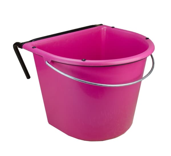 Fôrtrau 15 l med krok og håndtak rosa