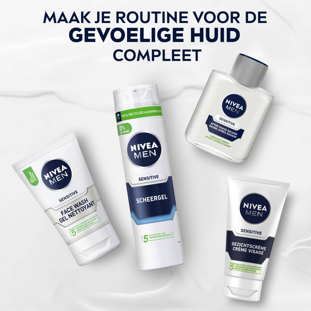 Zachte Zorg NIVEA MEN Sensitive GezichtscrèmeSensitive gezichtscreme - 50 ml