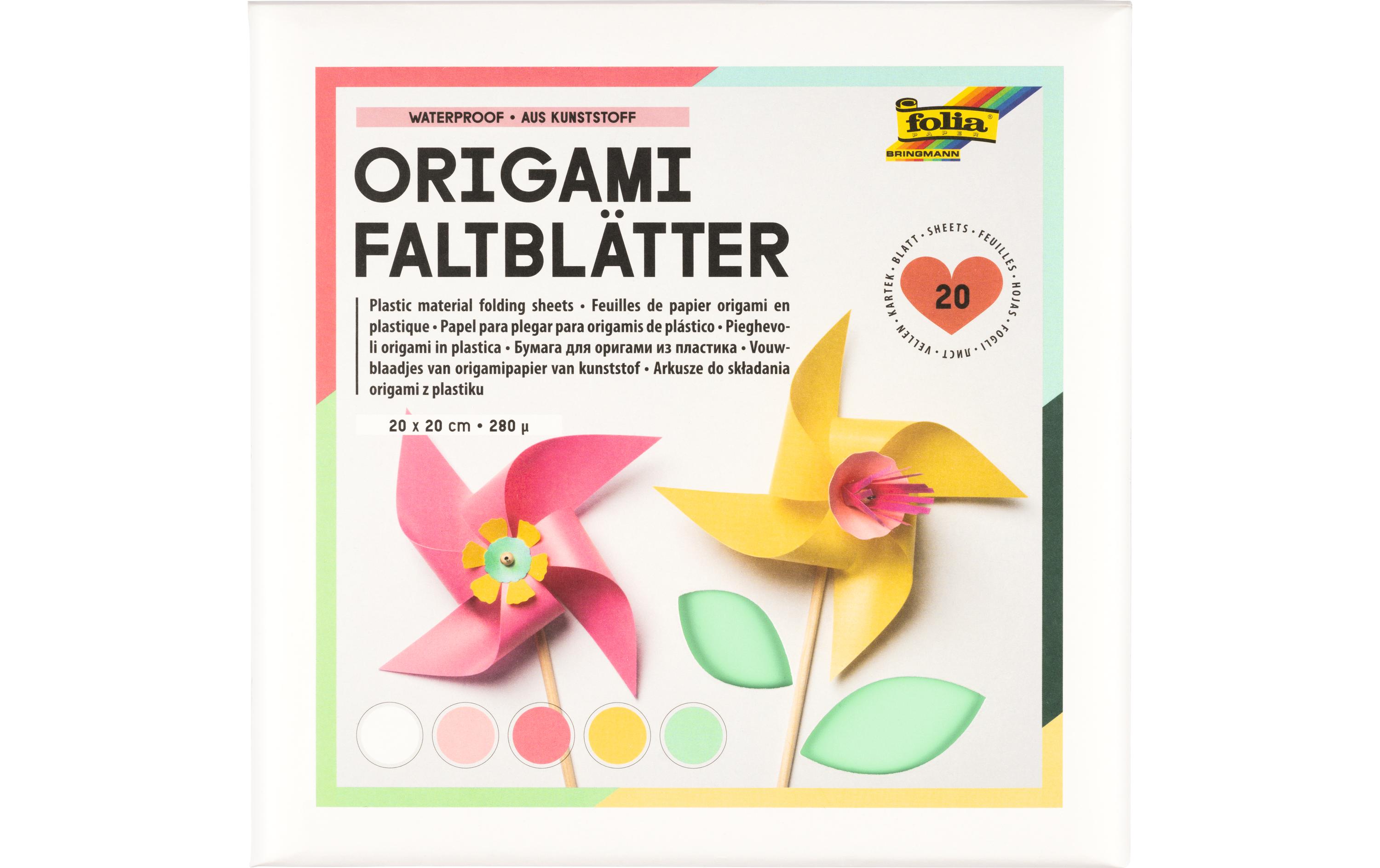 Faltblätter 20 x 20 cmOrigami quadratisch