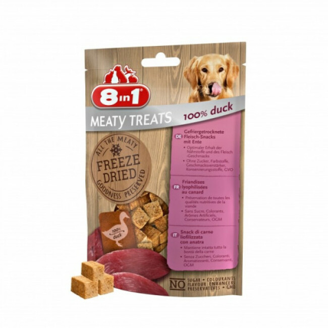 Friandises pour chien sans céréales Freeze Dried 8in1