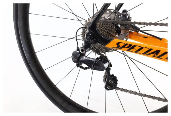 Produit reconditionné · Specialized Tarmac Carbone Di2 11V · Orange / Vélo de route / Specialized | Très bon état