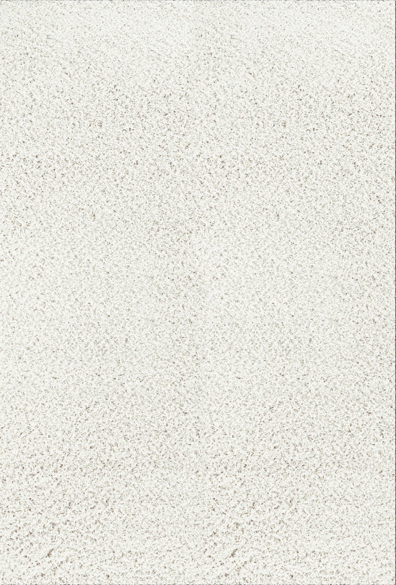 Modern hoogpolig shaggy vloerkleed, wit, 160x220 cm, LILLY