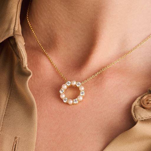 Sif Jakobs Jewellery Biella Perla Halskæde, Gold Plated