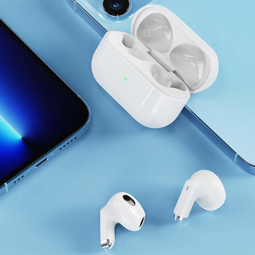 Kabellose TWS Bluetooth 5.3 In-Ear Kopfhörer True Wireless Headset mit Ladecase (250mAh) - Weiss