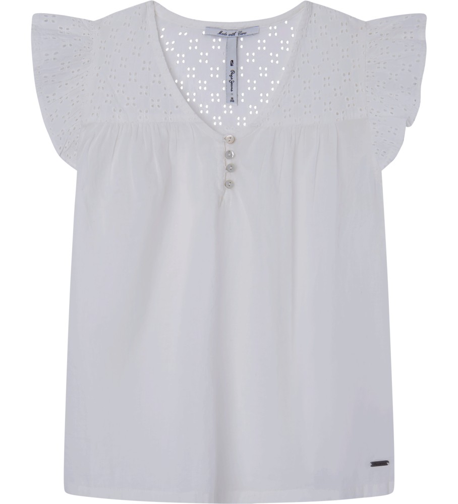 Blusa Hilary da Pepe Jeans, branca