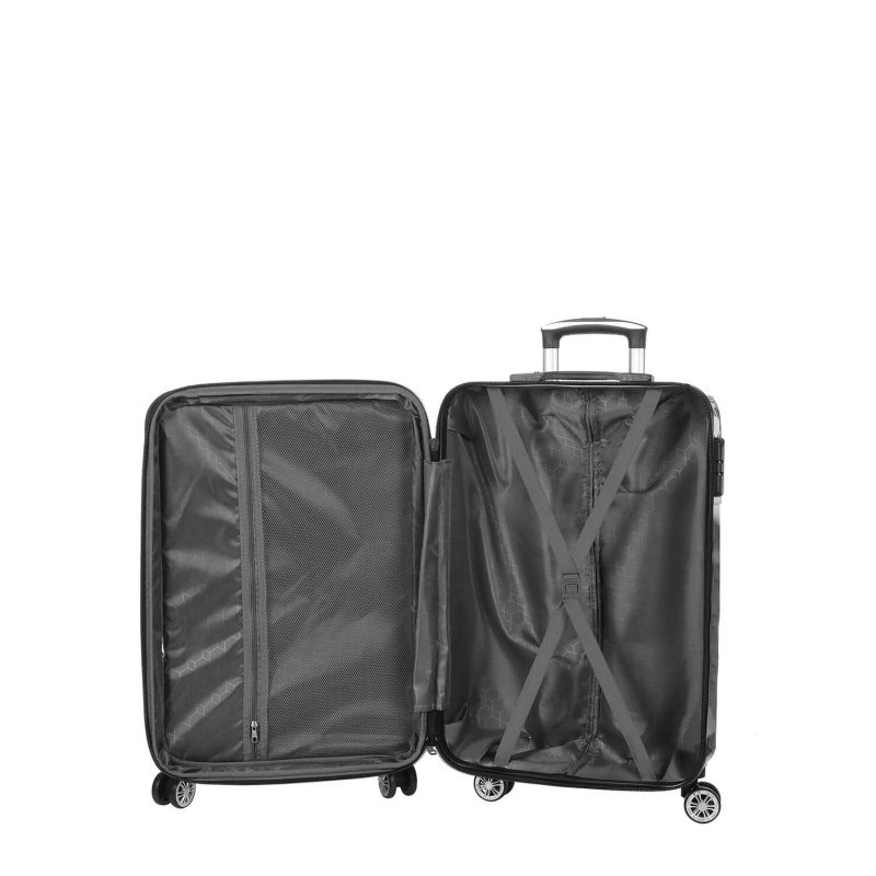 Valise cabine rigide 86820G 55 cm Bon voyage rose