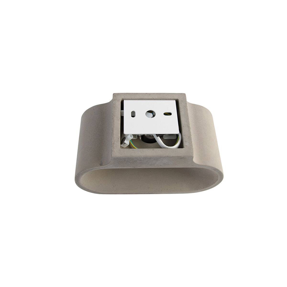 Landelijke ovale wandlamp beton - Arles