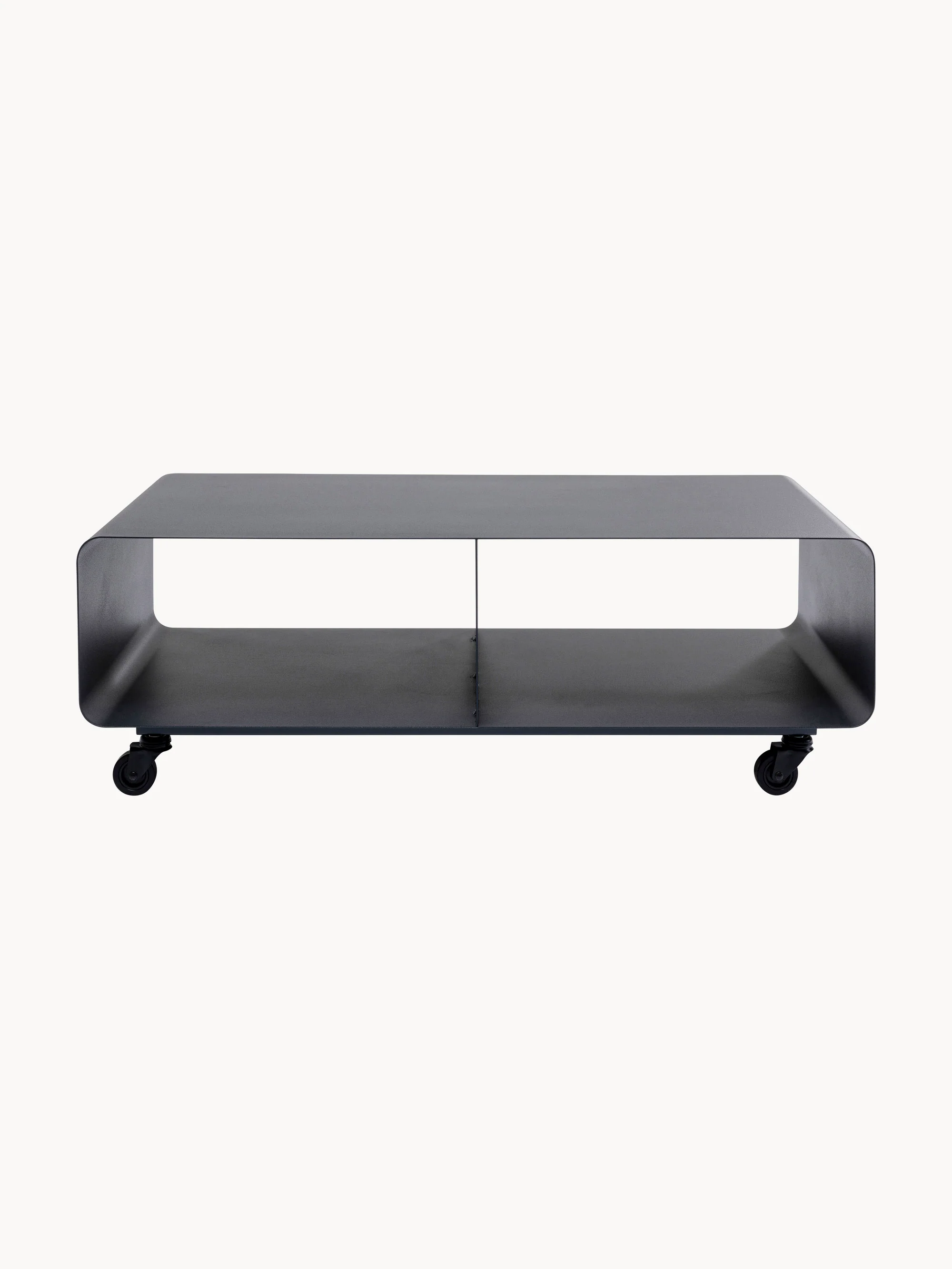Metalen tv-meubel Lounge M met wielen