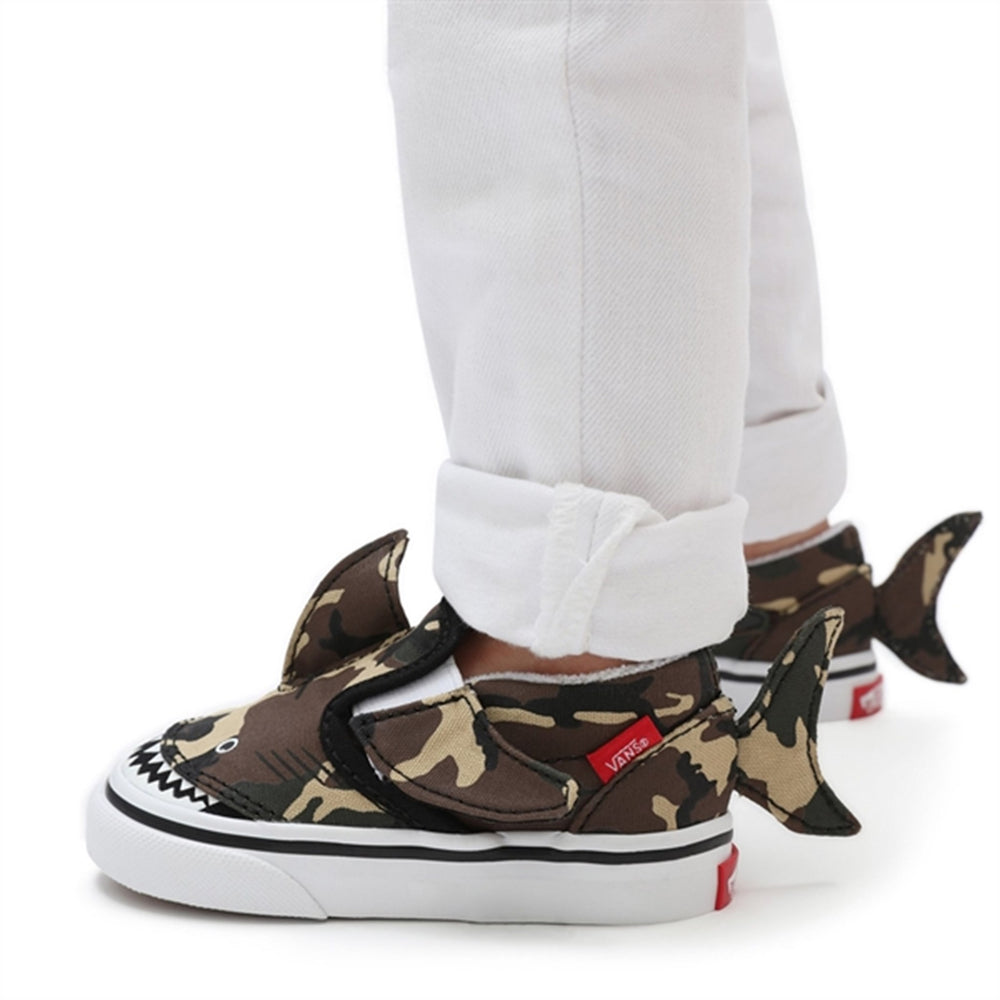 Slip-On Shark Camouflage - VANS → Luksusbaby.dk